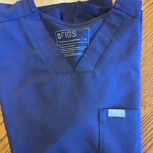 Figs Royal Blue Medical Scrub Top